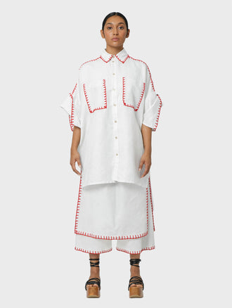 Camisa Armazón Bordada