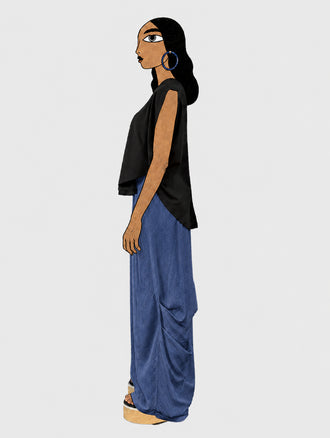 Falda Wrap Denim