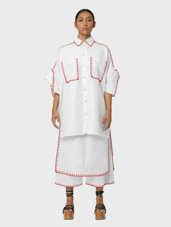Camisa Armazón Bordada