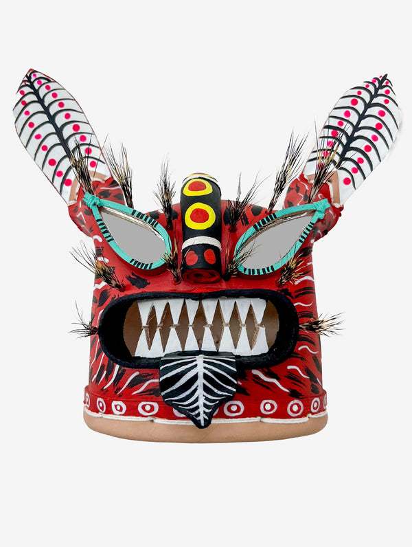 Máscara tecuan espejo Michoacán