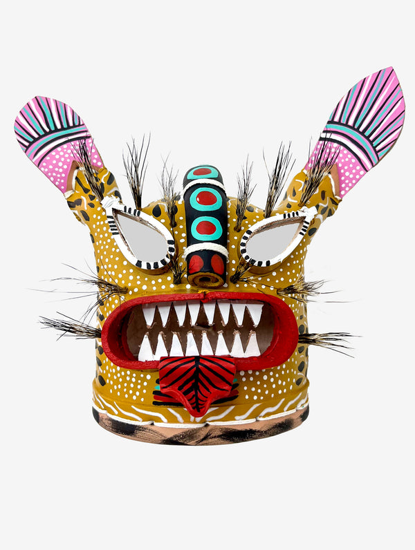 Máscara tecuan espejo Michoacán